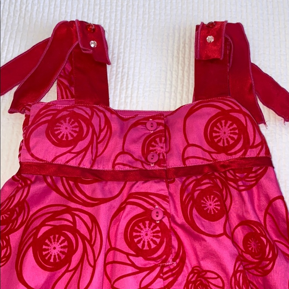 Baby Lulu dress with rhinestone on straps - Picture 4 of 8